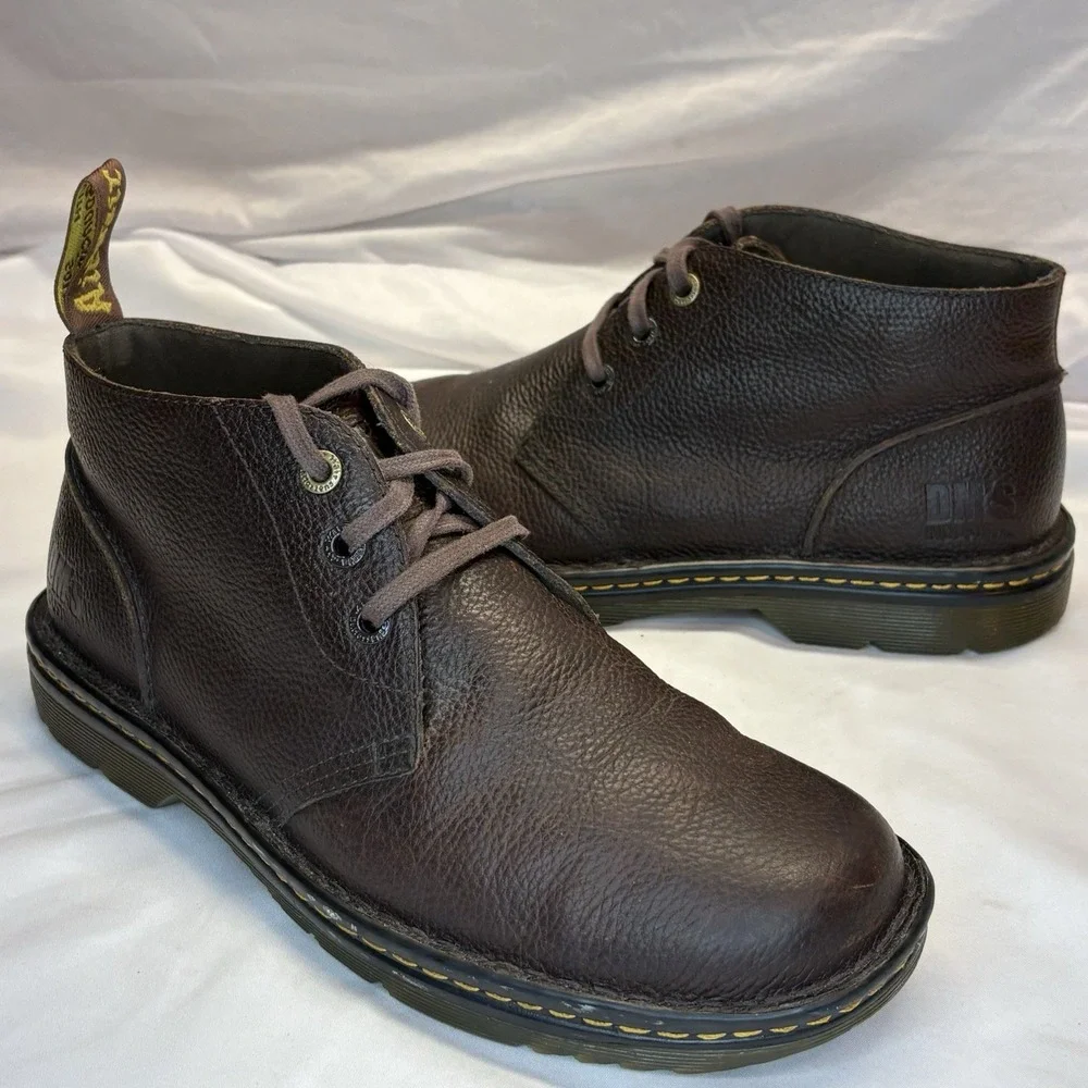 Dr. Martens Sussex AirWair Industrial Chukka Boots Men's US 11 Brown Leather